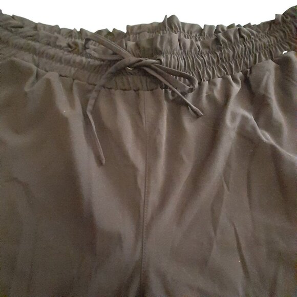 Mondetta Womens Performance + Luxury Black Elastic Drawstring Shorts w Pockets X - Picture 3 of 12